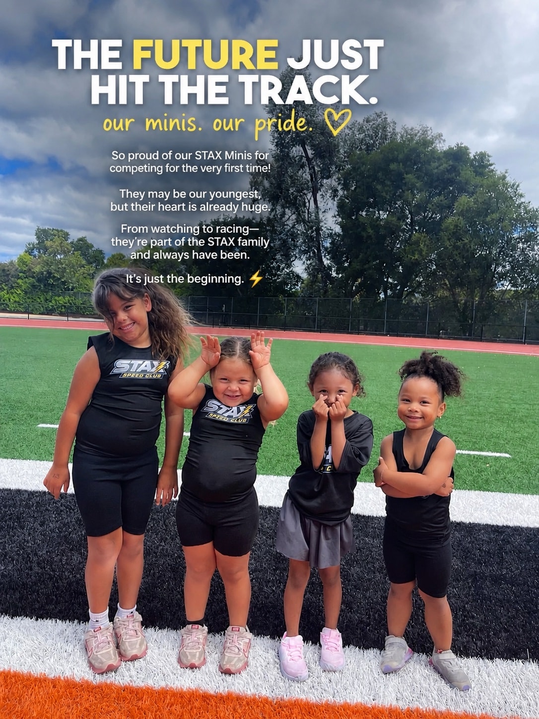 STAX Minis young athletes on the track